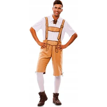 Karnevalový kostým KOSTÝM BAVORSKÝ BÉŽOVÝ PŘEVLEK PRO MUŽE OKTOBERFEST M/L