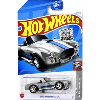 autíčko Shelby Cobra 427 S/C Silver - HOT WHEELS