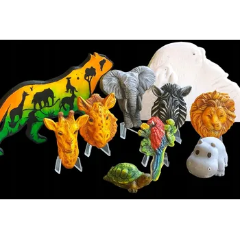 kreativní sada Sada sádrových figurek k malování Africká zvířata, vzdělávací hračka