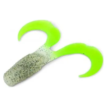 Umělá nástraha Iron Claw nástraha Curly One Salt'n Pepper Chartreuse 12cm-8048752