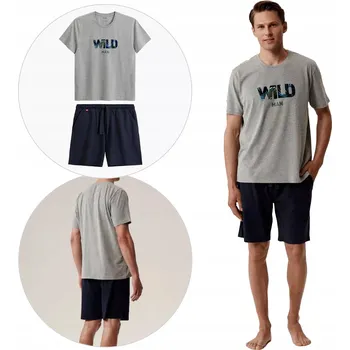 Pánské pyžamo Atlantic pánské pyžamo s krátkým rukávem, velikost L