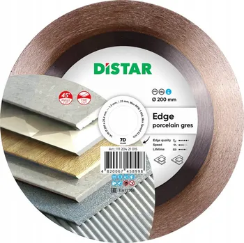 Řezný kotouč Diamantový kotouč Distar Edge 200 x 25.4 mm 45st