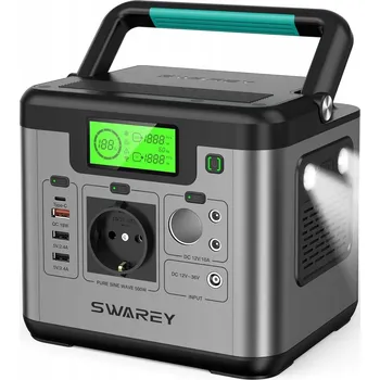 Powerbanka Powerbank Swarey 144000 mAh, černý, s USB typ C