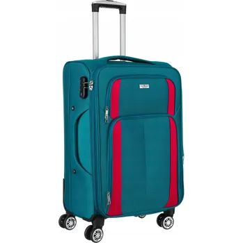 Peterson Měkký kabinový kufr polyester PTN 5209-S TUR-PINK 36 l