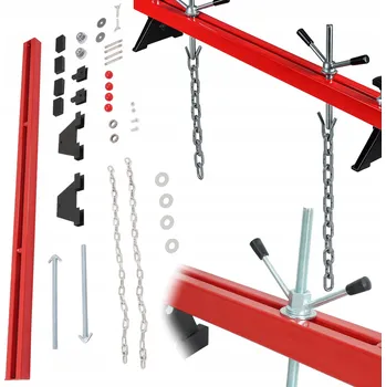 zvedák Závěsná traverza pro motor a převodovku, nosnost 500 kg, délka 1500 mm, s kotvami