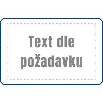 Plechová cedule Cedule dle požadavku Rozměry: 600x400 mm