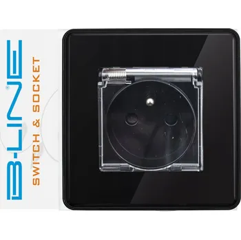 Elektrická zásuvka Hermetická Elektrická Zásuvka B-line černá