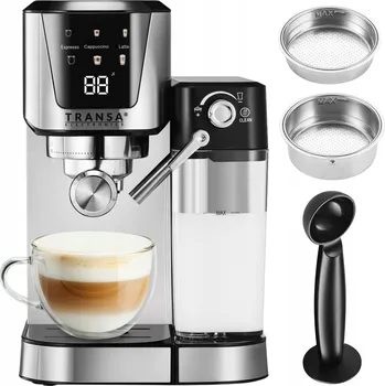 Kávovar Transa Electronics 1350 W 20 bar stříbrná