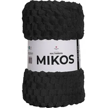 Prostěradlo Deka z mikrovlákna Markizeta 160 cm x 200 cm černá