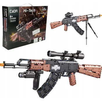 ostatní stavebnice Stavebnice CaDa AK-47 Puška, 738 dílků