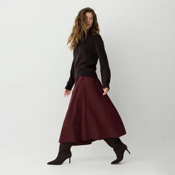 Dámská sukně Reserved - Midi sukně - mahagonová - 377GX-93X - 377GX-93X-L