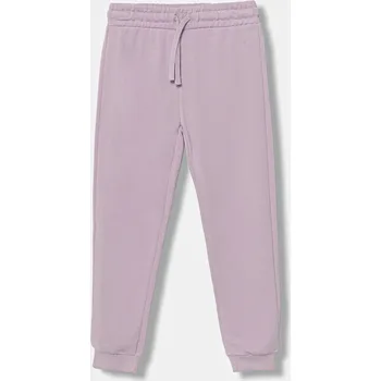 Dětské bavlněné tepláky United Colors of Benetton 3J68CF02H.G.Season.9BYA fialová 04X, vel. 160