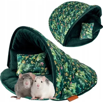 DOMEČEK PELÍŠEK VELKÝ POTAH MUŠLE pro Hlodavce Králíka Morče 30x18cm