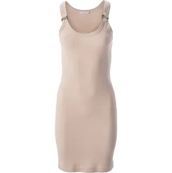 Dámské šaty Dámské Šaty GUESS SL CHRISTINA JEWEL DRESS W3GK24KAQL2-G036 – Béžová L