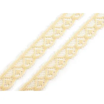 Krajka Silonová krajka šíře 11 mm METRÁŽ - 4 (051) Almond Oil