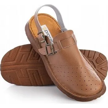 Pracovní obuv PROFILAKTICKÁ OBUV ALBIN S PERFORACÍ HNĚDÁ VEL. 45