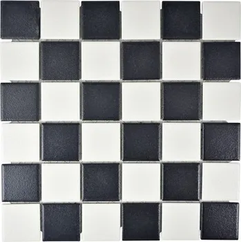 Obklad KERAMICKÁ MOZAIKA 48X48, MIX ŠACHOVNICE