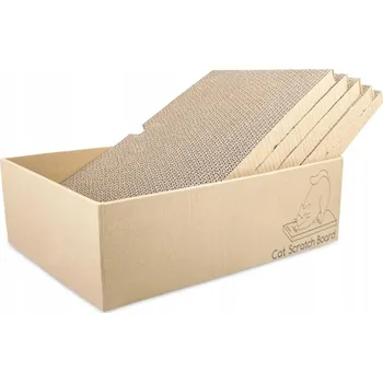 KARTONOVÉ ŠKRABADLO PRO KOČKY STABILNÍ EKOLOGICKÁ SADA 5 KUSŮ