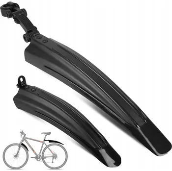 Blatník na kolo BLATNÍKY NA KOLO SADA PŘEDNÍ A ZADNÍ 2 KS MTB 24-26 ČERNÉ