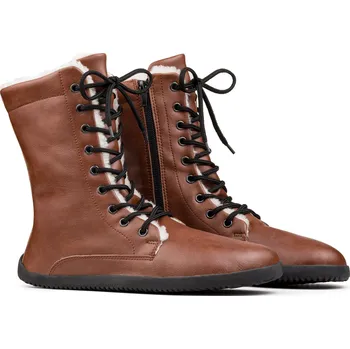 Dámské kozačky Ahinsa Shoes Ahinsa JAYA winter hnědé Velikost: 38