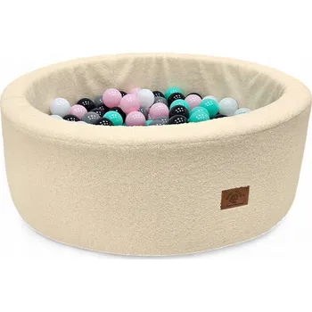 Suchý bazén Suchý bazén s míčky – pěnový BERÁNEK BOUCLE BÉŽOVÁ – 200 míčků – 7 cm.
