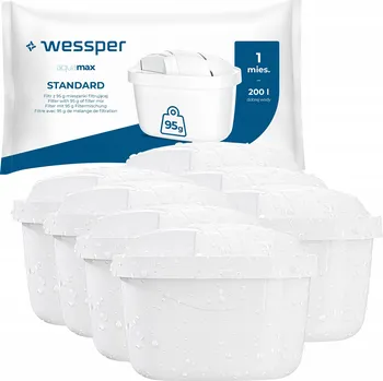 vodní filtr Filtrační vložka do filtrační konvice Wessper AquaMax 7 ks
