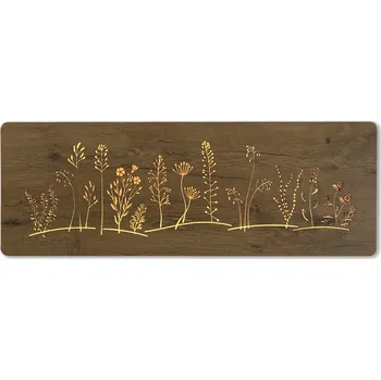 Obraz Li-Go "Louka dlouhá" světelný obraz 230V 120x40cm provedení povrchu: dub světlý