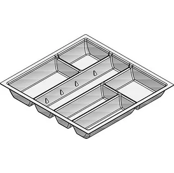 Příborník do zásuvky Agoform LINEA 500/55 490 x 490 mm šedý