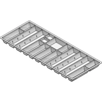 Příborník do zásuvky Agoform LINEA 500/120 490 x 1140 mm šedý