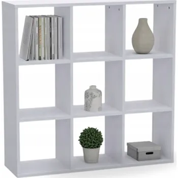 Knihovna Regál Bracia Mebelek 100 cm x 100 cm x 30 cm bílý