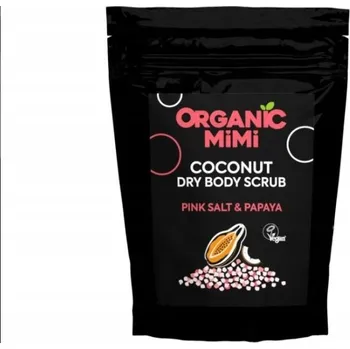 Tělový peeling ORGANIC MiMi Kokosový tělový peeling s růžovou solí a papájou 150g