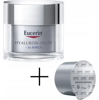 Pleťový krém EUCERIN Hyaluron-Filler Noční krém proti vráskám 50 ml + NÁHRADNÍ NÁPLŇ 50 ml