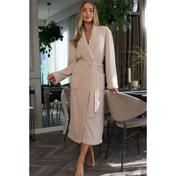 Dámský župan Dámský župan LaL 2558 Celeste Světle béžová 2XL