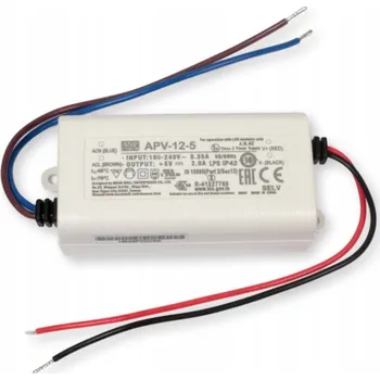Napájecí zdroj pro osvětlení LED zdroj Mean Well APV-12-5 5V 2A 10W