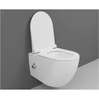 Klozet Simply Závěsné WC LINE s integrovanou baterií 52,5 x 35,5 cm