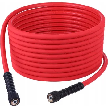 Zahradní hadice 20m Hadice k myčce DN8 315 Bar 150 °C ČERVENÁ pro EHRLE M22 - M22 na mycí linky
