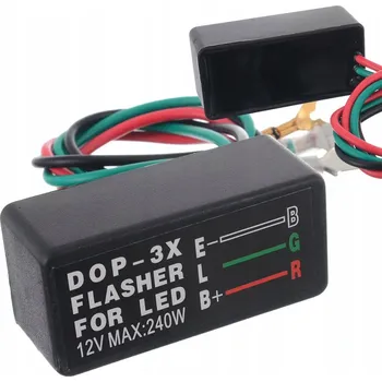 Relé Přerušovač blinkrů 3pin LED 12V relé