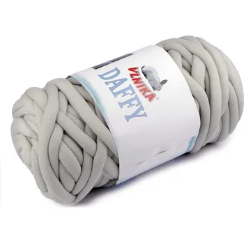 Příze METRÁŽ Příze Daffy silná Marshmallow - 6 (54) šedá nejsvětlější