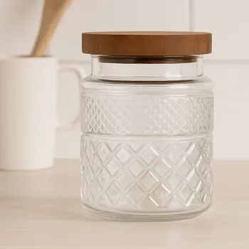 Dóza na potraviny HOMLA Dóza Moladri s akáciovým víkem 1,7 l L