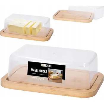 Dóza na potraviny Máslenka Cadro dřevo bezbarvé, béžová