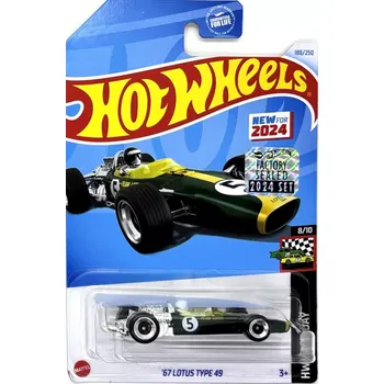 autíčko 67 Lotus Type 49 (Nr. 5) Green-White - HOT WHEELS
