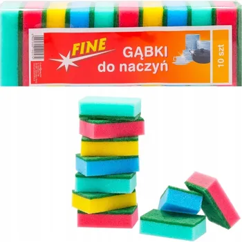 Utěrka Kuchyňská houbička vlnitá Fine 10 ks