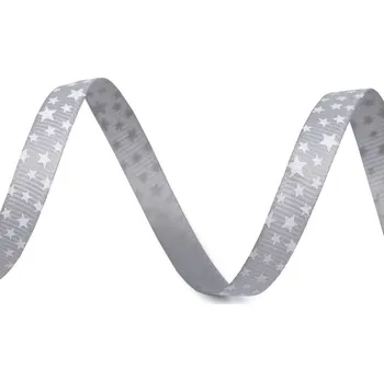 Stuha Rypsová stuha šíře 10 mm návin 1,8 metrů - 5 šedá