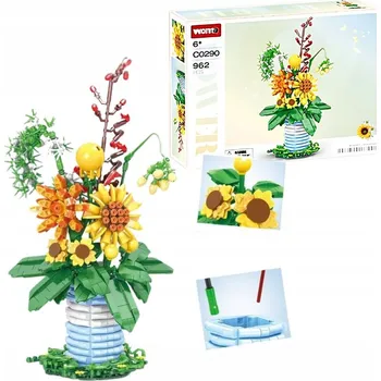 ostatní stavebnice STAVEBNICE sada květinové kytice s vázou 962 kusů WOMA DÁREK