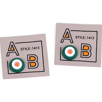 Nášivka Nášivka / štítek 10 kusů - 1 šedobéžová