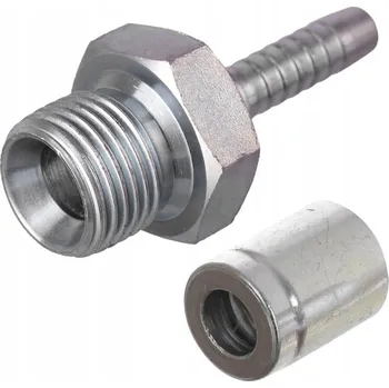 Zahradní hadice Lisovací objímka s vnějším závitem 1/2, koncovka hadice DN10 pro myčku