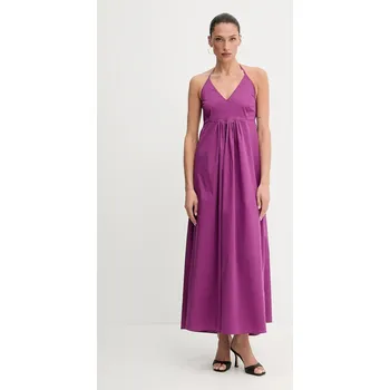 Dámské šaty Šaty Liu Jo fialová barva, maxi, VA5069.TS330 44X, vel. S