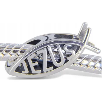Přívěsek Přívěsek JEŽÍŠ Ryba ze stříbra 925 – Symbol křesťanské víry a katolicismu