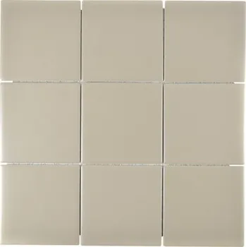 Obklad Keramická mozaika béžová, dlaždice 10x10 cm