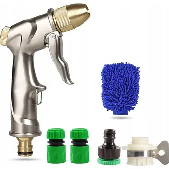 Zavlažování Vysokotlaková kovová zahradní vodní pistole postřikovač hadice tryska